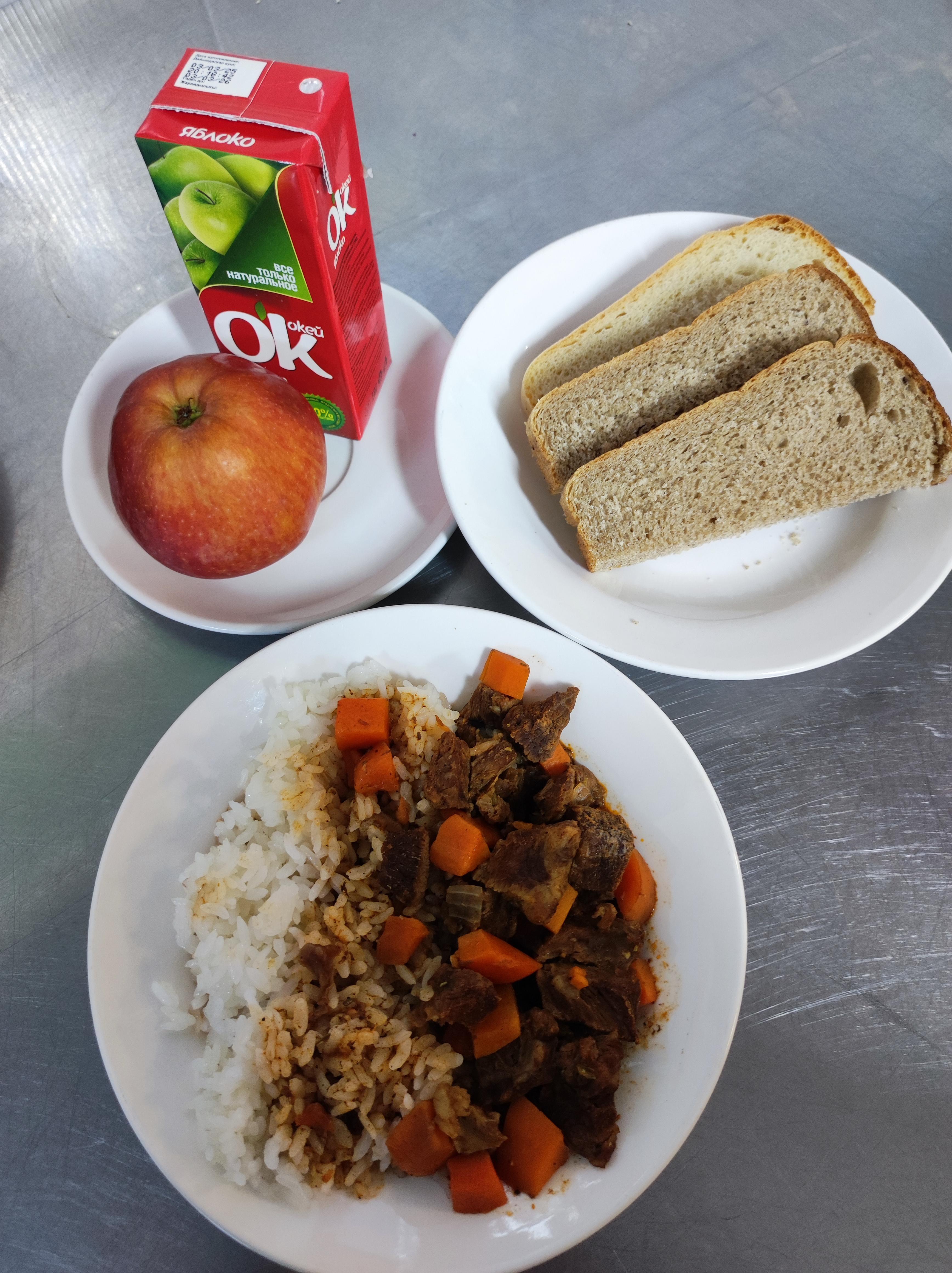 "2025 жылғы 07 сәуір арналған бюджет қаражаты есебінен студенттерді тегін тамақтандыру мәзірі» // "Меню бесплатного питания обучающихся за счёт бюджетных средств на 07 апреля 2025 года"